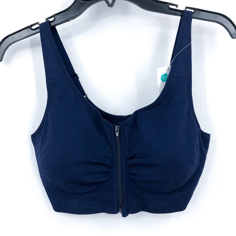 ANITA Women's Lynn Post Mastectomy Bra Large Maritime Blue Molded Cups NWT - Picture 4 of 12